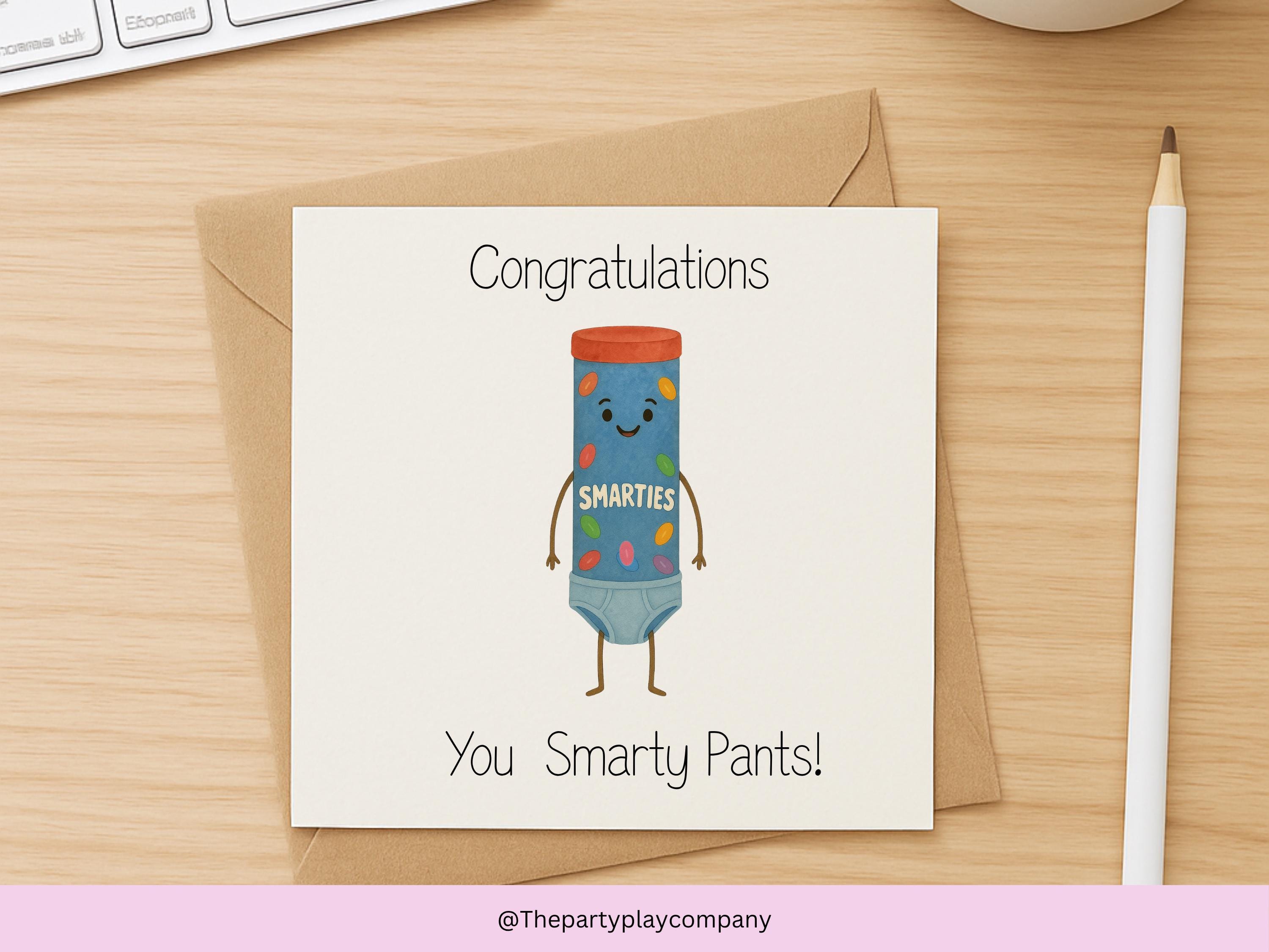 Funny Graduation Card: Smarty Pants Exam Success - Cheeky Congratulations