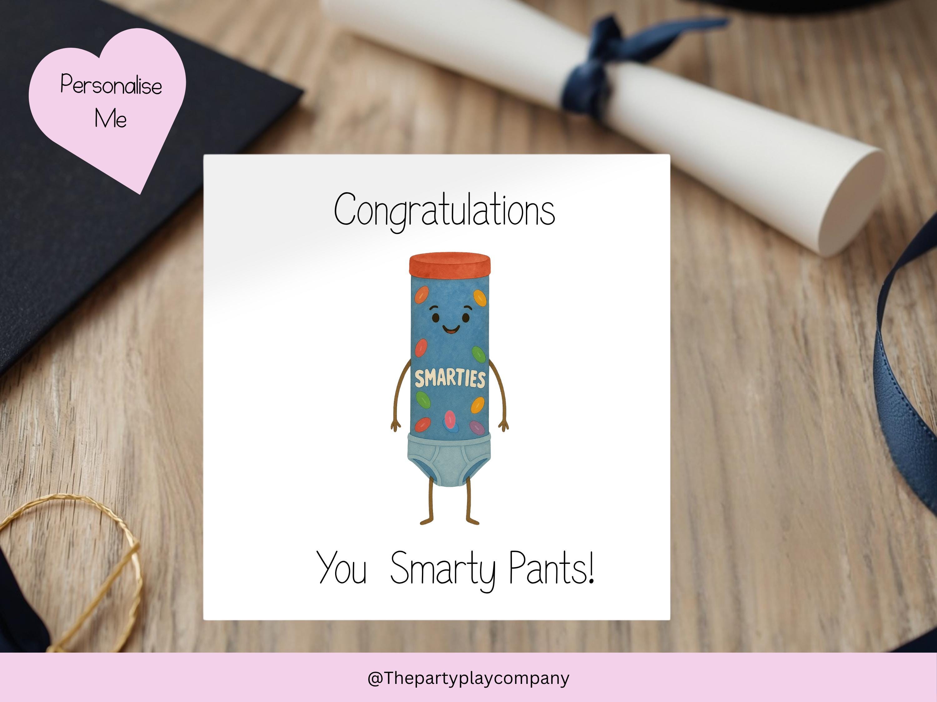 Funny Graduation Card: Smarty Pants Exam Success - Cheeky Congratulations
