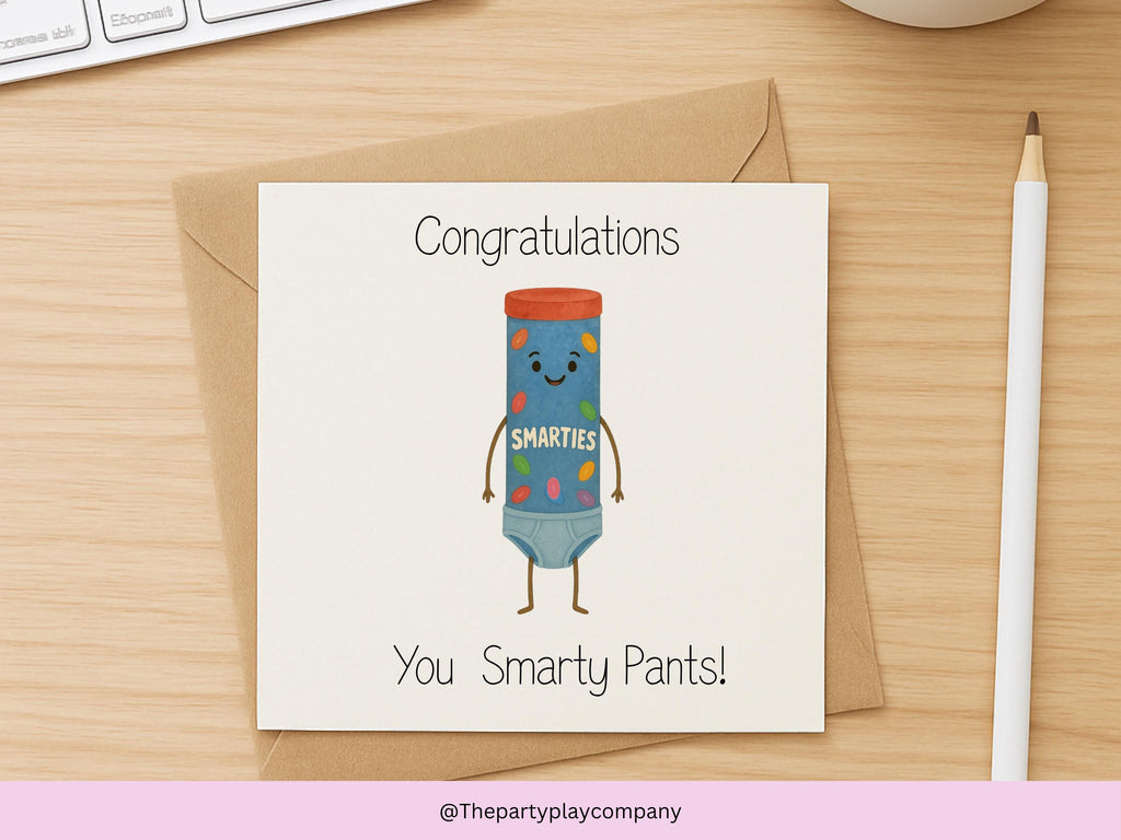 Funny Graduation Card: Smarty Pants Exam Success - Cheeky Congratulations