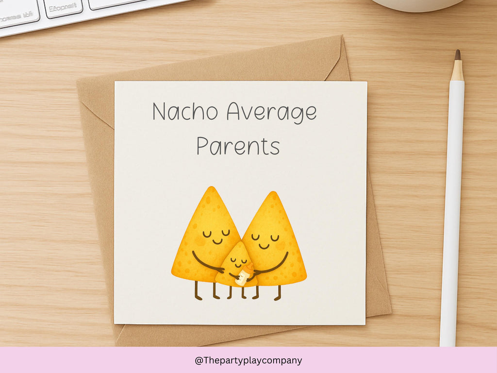Funny New Parent Card: Nacho Average Parents Baby Congratulations