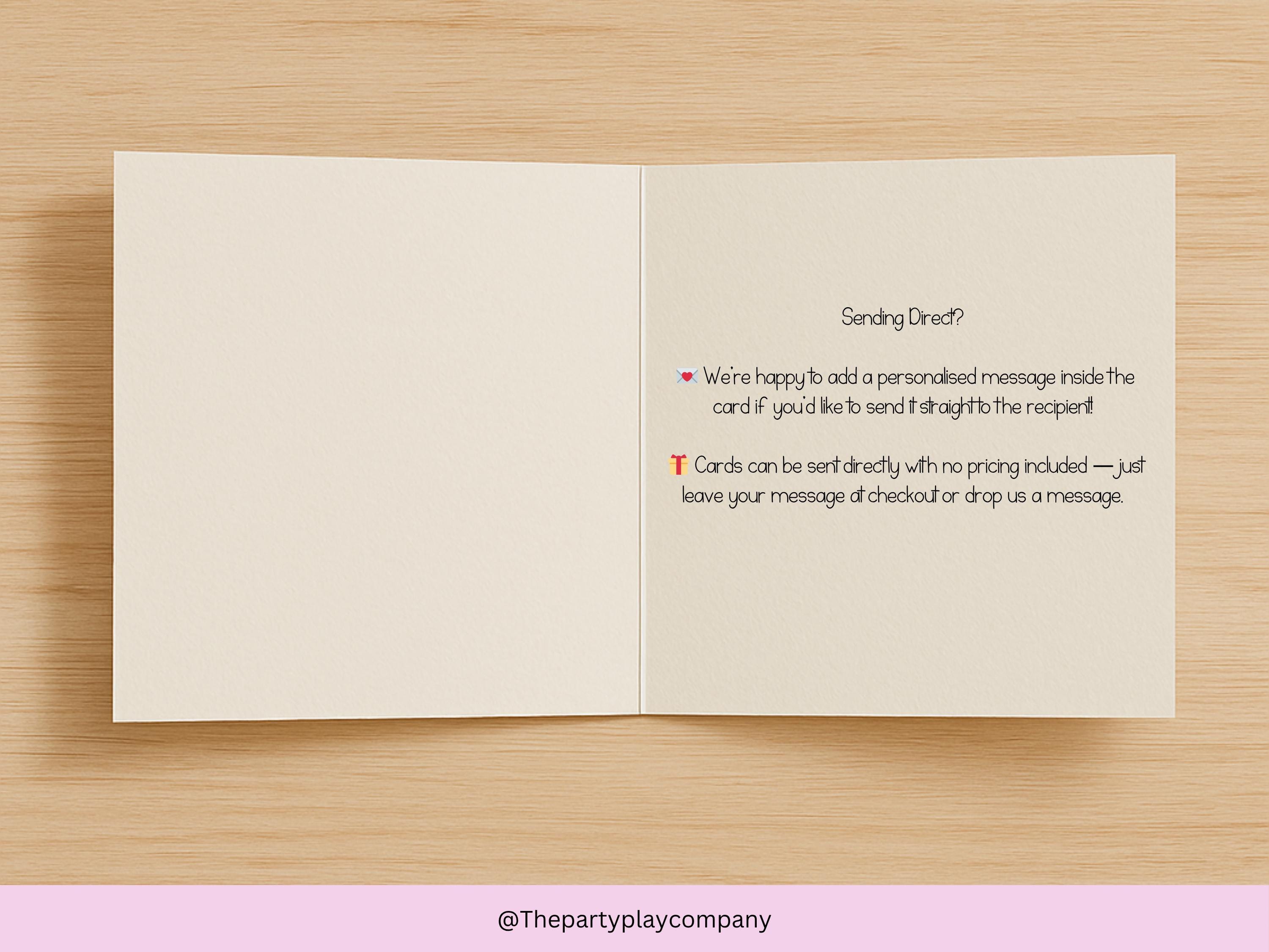 Personalized Baby Girl Card: Pink Watercolor Rainbow, Custom Birth Date