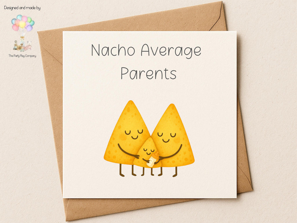 Funny New Parent Card: Nacho Average Parents Baby Congratulations
